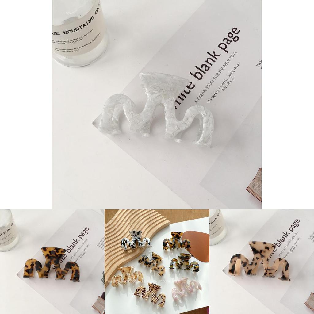 Korean Style Acetate Hair Clip Elegant Hollow Design For Women 8.8cm Size