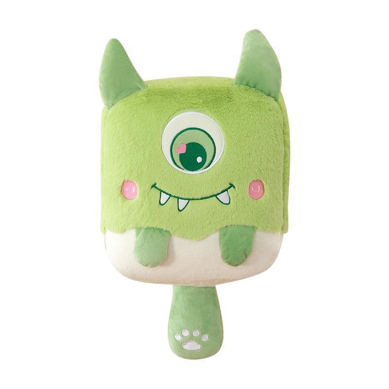 Ice Cream Monster Plush Cushion: Cute Sofa Pillow & Sleep Companion Toy, Perfect Birthday Gift