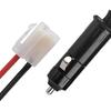 12V-14V 20A Male Plug Power Cable Cord for Mobile Radio, T-Shape Cigarette Lighter Adapter with Dual & High-Temp 105°C Wire for Car Radio