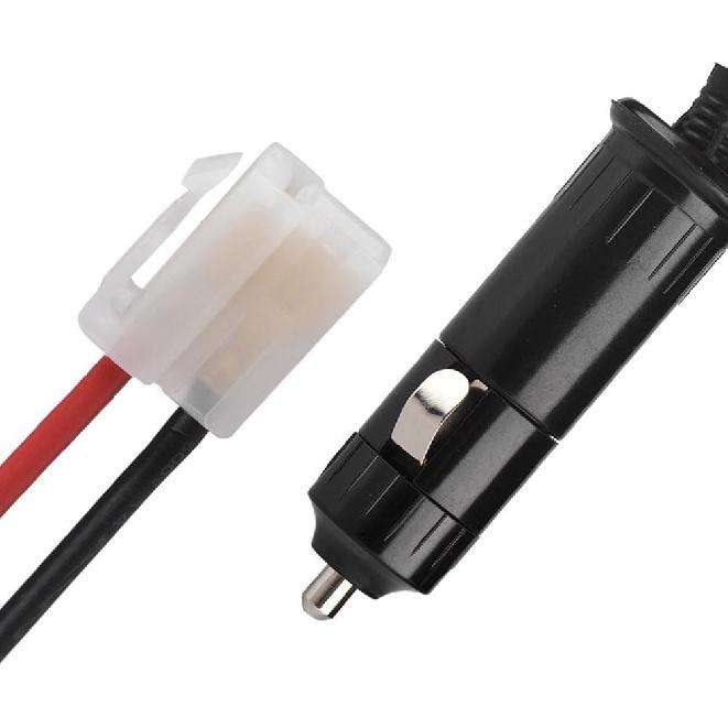12V-14V 20A Male Plug Power Cable Cord for Mobile Radio, T-Shape Cigarette Lighter Adapter with Dual & High-Temp 105°C Wire for Car Radio
