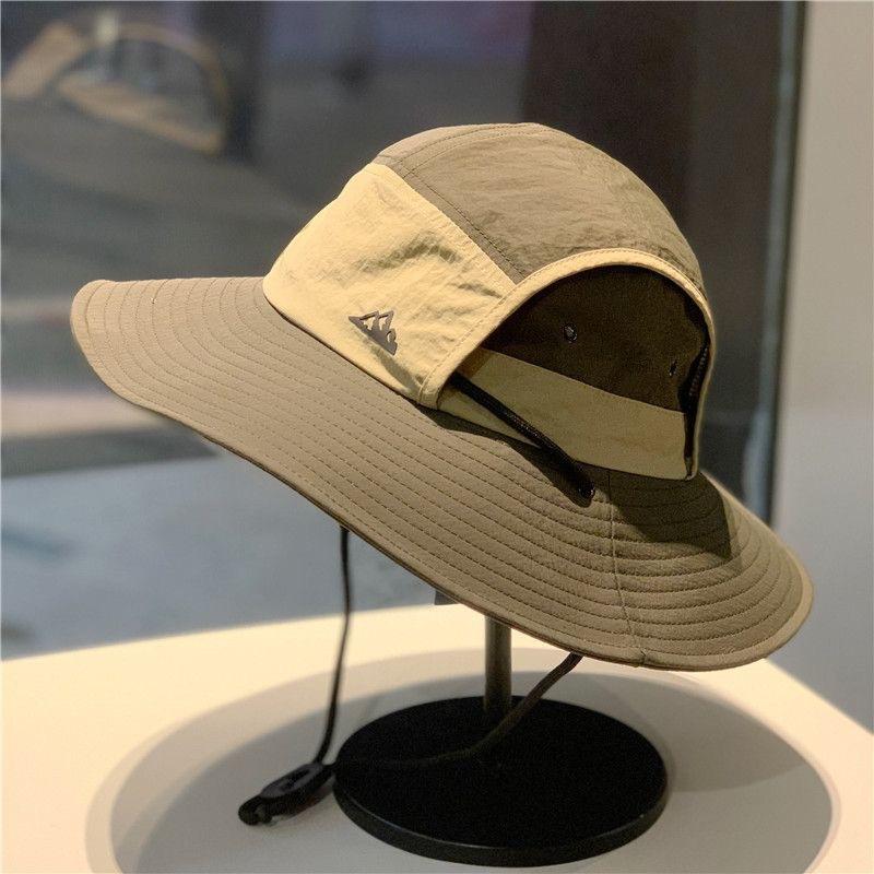 New hat women's quick-drying summer visor outdoor hat men's bucket hat travel shading mountaineering camp sun protection versatile