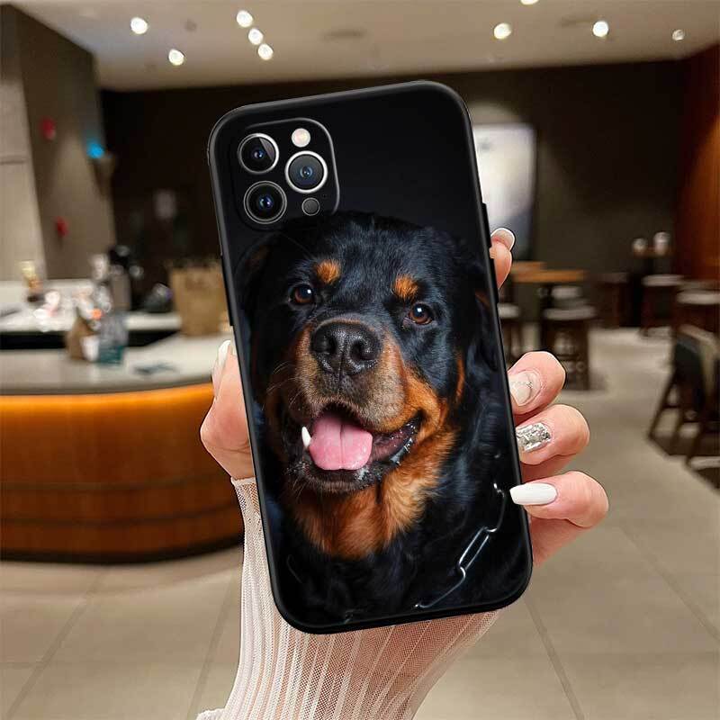 Rottweiler Doberman Guard Dog Phone Case for Redmi Note 12 12S 12C 13 13C 13R 14 14S 14R 14C 11A 13X A3 A3X A4 A5 Pro Max Plus