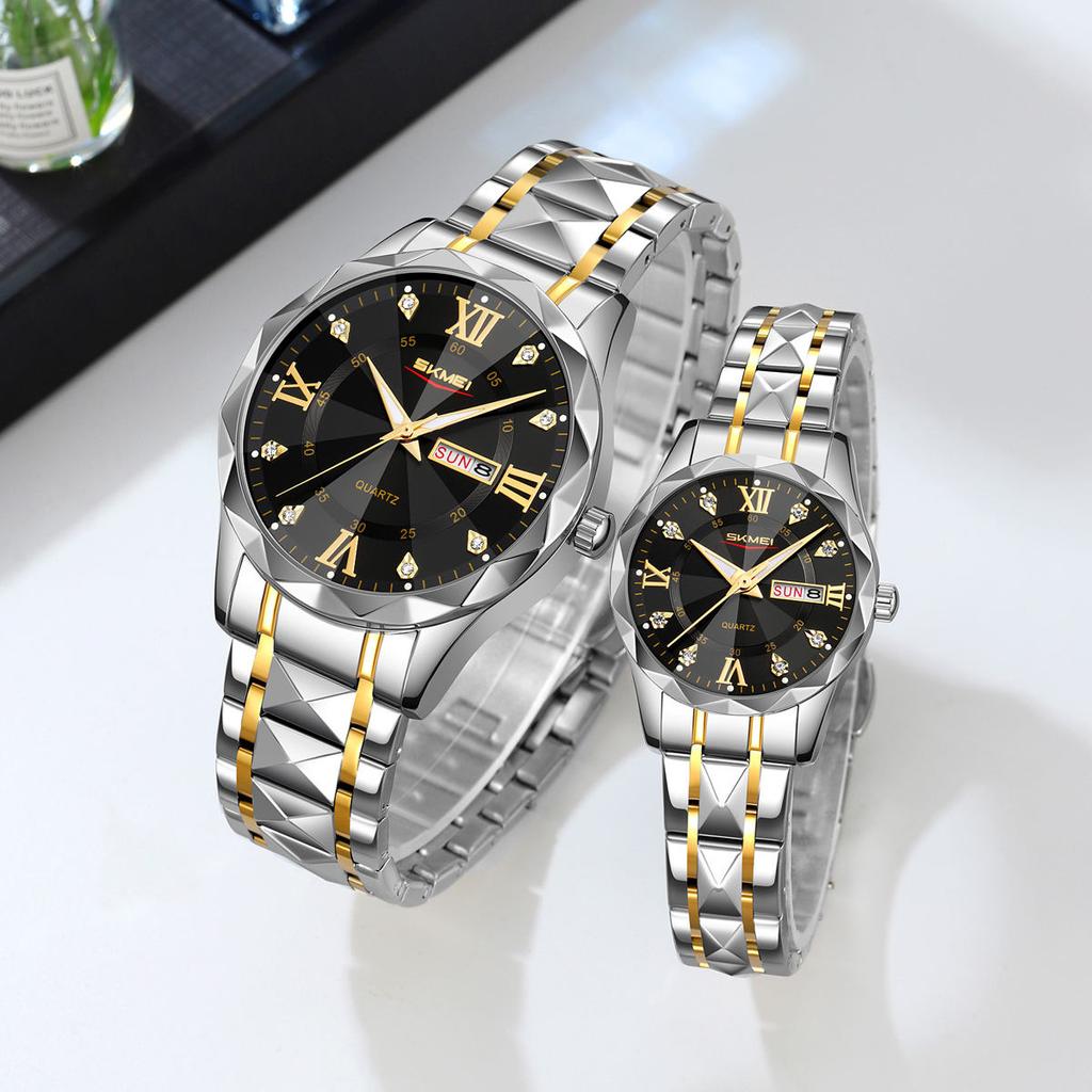 Fashion Elegant Womens Watch Multi Functional Waterproof Calendar Quartz Women's Clock Gift Box Selected Gifts