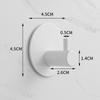 Traceless 304 Stainless Steel Adhesive Hook for Bathroom & Kitchen