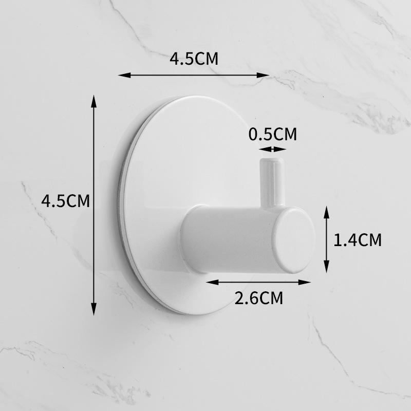 Traceless 304 Stainless Steel Adhesive Hook for Bathroom & Kitchen