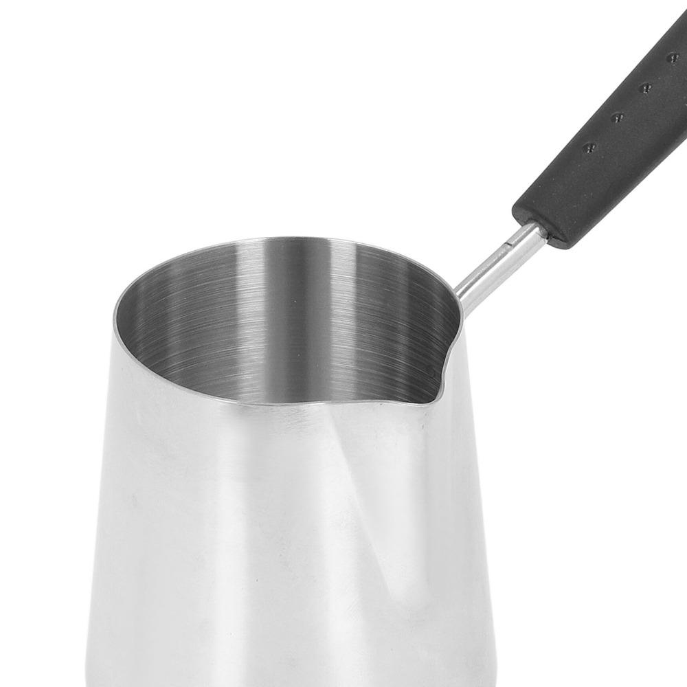 350ml Capacity Butter Warmer Stainless Steel Melting Pot Coffee Warmer  Lattes Preparation