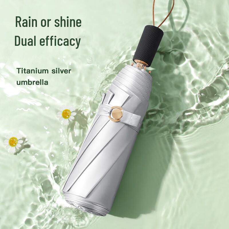 MAYDU Black Foldable Sun Umbrella