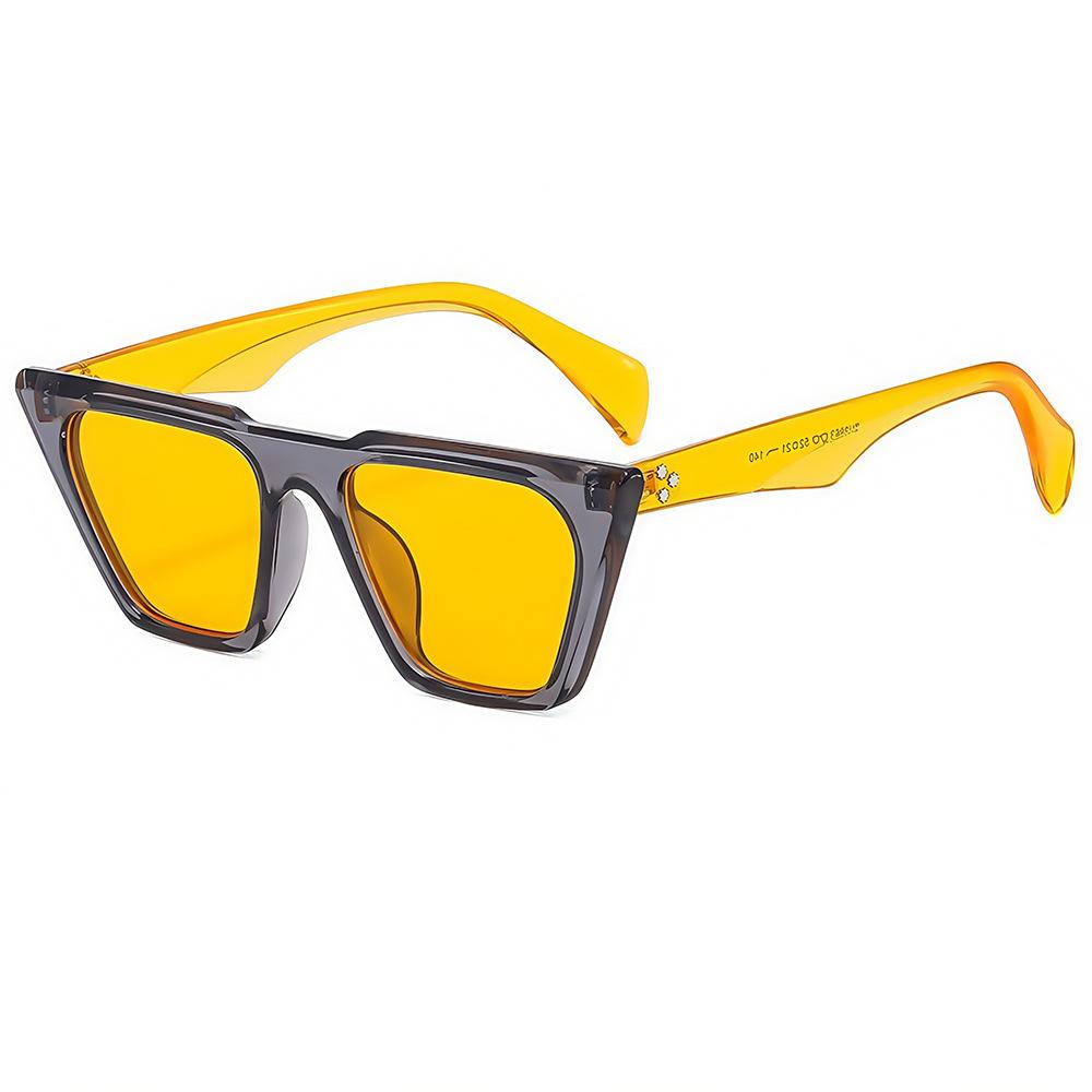 

Винтажные Ретро Роскошные Модные Цветовое Сочетание Кошачий Глаз для Женщин Солнцезащитные Очки Фирменный Дизайн Стильный Повседневный Тренд Мужские Солнечные Очки UV400 as picture