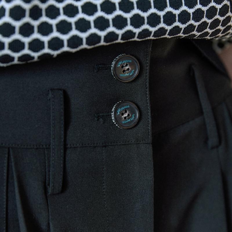 Maxza Baggy Fit Two Button Slacks One Tuck Cut Cc04ql300on