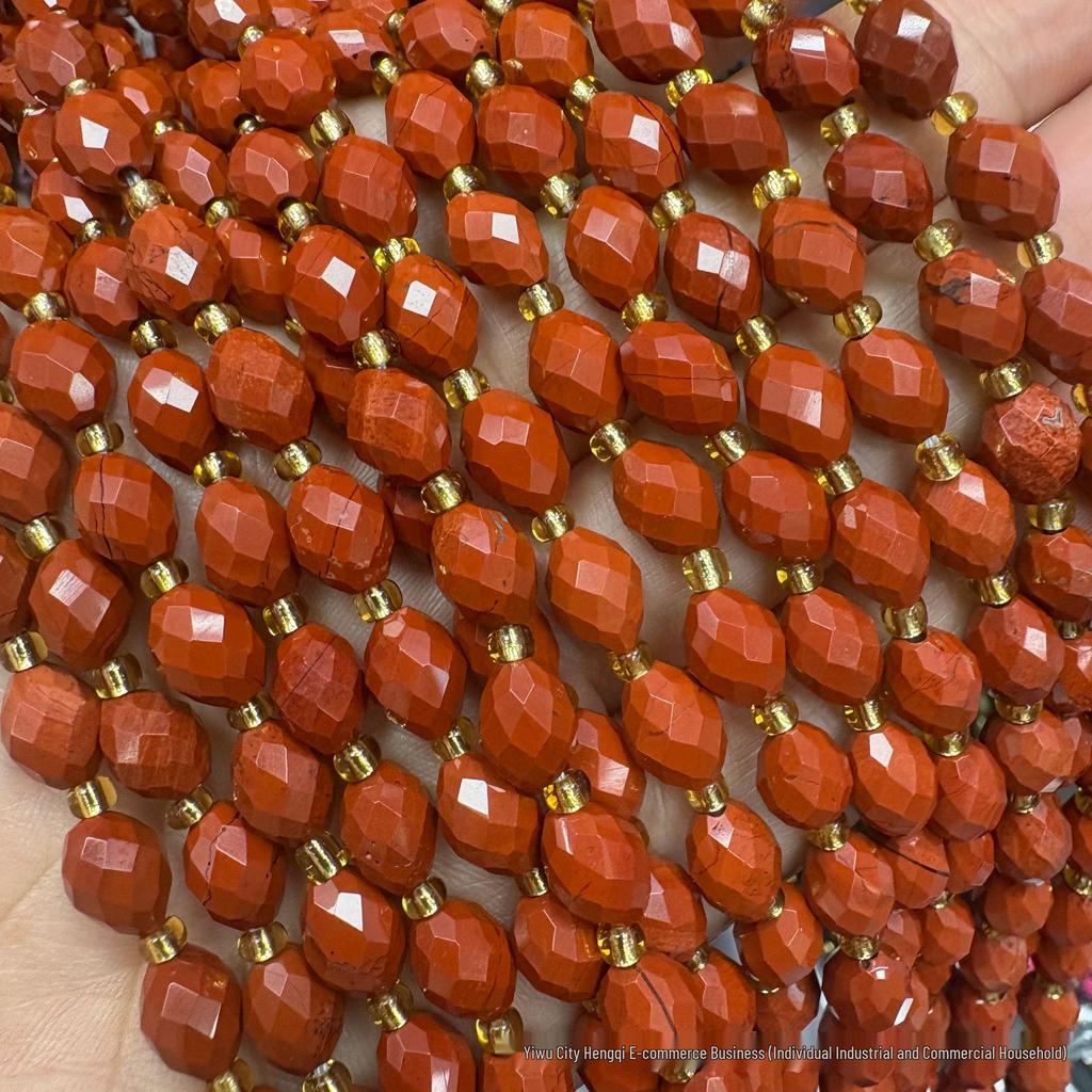 6x8mm Faceted Oval Natural Stone and Crystal Beads for DIY Jewelry