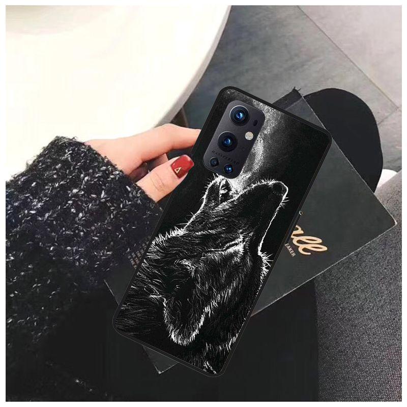 Für OnePlus Nord N10 N100 Fall CE 5G Funda Angry Wolf Face Soft Cases für One Plus 6 5T 6T 7T 8T 8PRO 9PRO Telefonabdeckung Coque