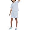 Nike Dri-Fit Color Block Logo Print Elastic Waist Kids Shorts Kids Shorts Light-Armory-Blue White DX5361-440