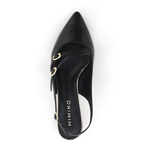 HIMIKO/Himiko/Double Belt Slingback Pumps/651506 Black 230