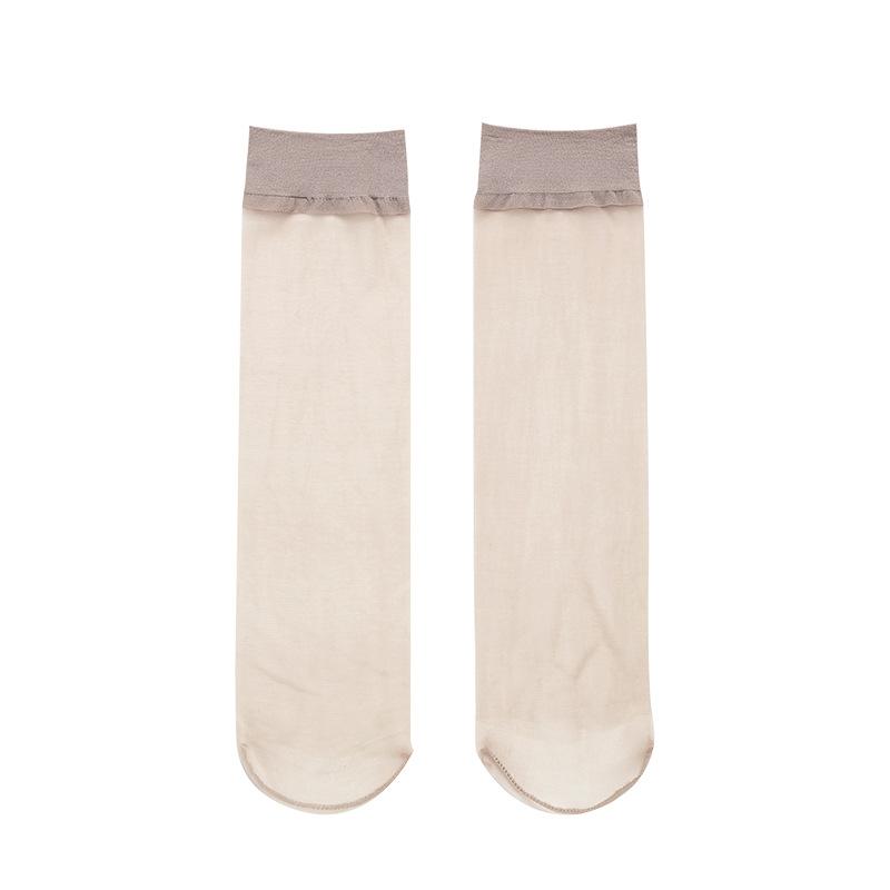 

Летние тонкие высокоэластичные короткие чулки женские носки с усиленным носком из чистого цветного шёлка 5 Pairs телесный