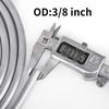 3/8" OD Aluminum Hard Fuel Line 10 Feet Hardline Tube Thickness Is 0.039"