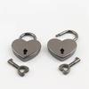 New Jewelry Box Vintage Mini Padlocks Heart Shape Padlock Antique Style Key Lock