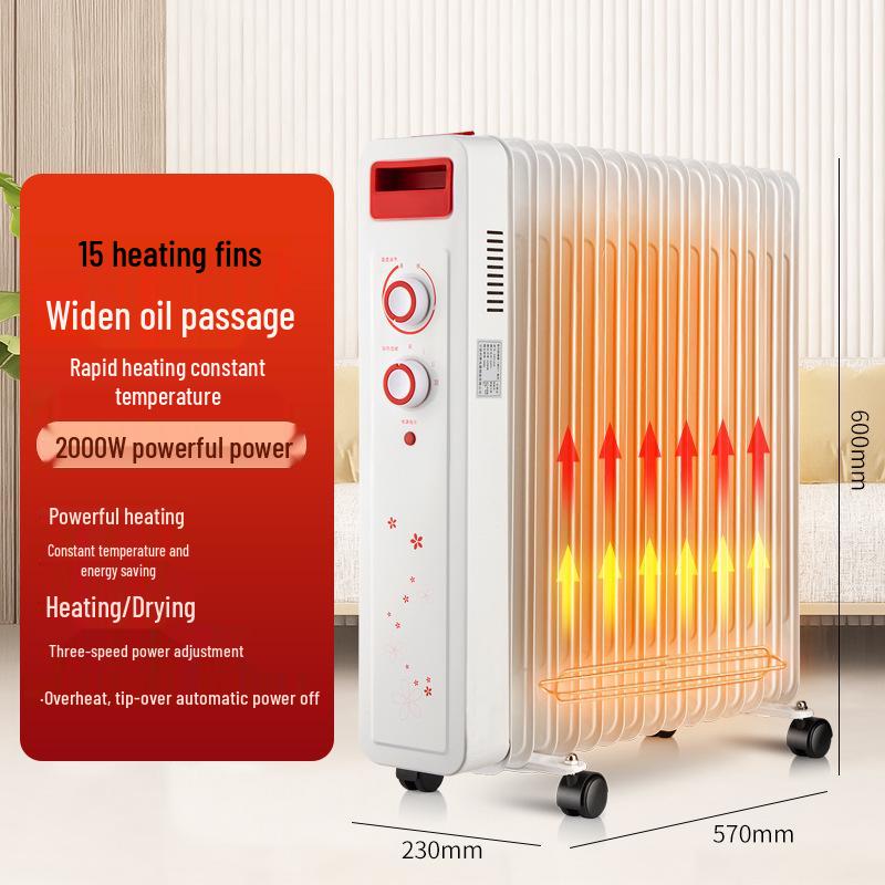 Energy-Saving Silent Electric Oil Heater with Constant Temperature and Drying Feature