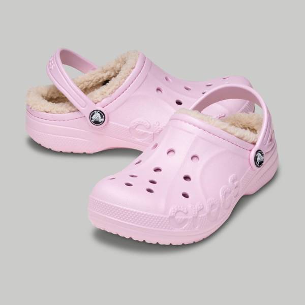 Crocs Baya Lined Kids Clog Pink 207500 79r