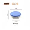 Reusable Sauce Cup with Macaron Lid - 304 Stainless Steel, 40/50/70ML, Portable Dipping or Seasoning Dish.