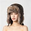 Autumn and Winter Lei Feng Hat Men's Northeast Flying Hat Women's Thickened Warm Velvet Windproof Eye Protection Ski Ear Protection Tide
