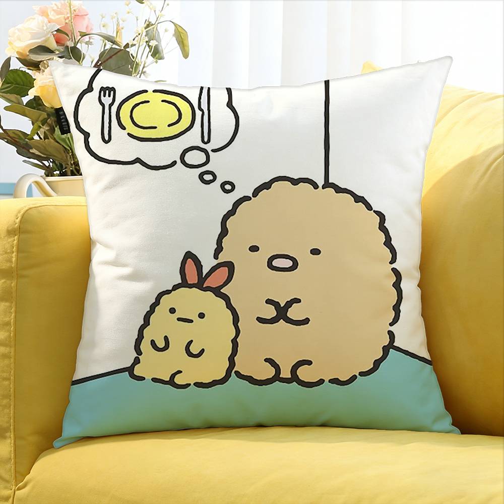 Sumikko Gurashi   Various Sizes Square Pillow Case For Car Home Bedchamber Decor