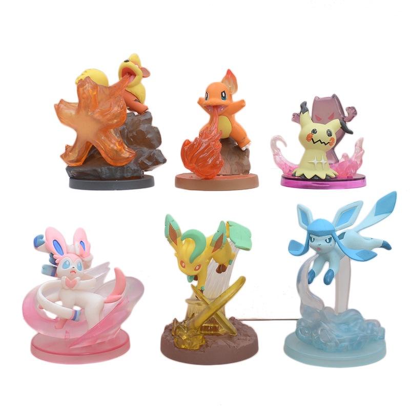 

Pokemon Pet Elf Series Pikachu Charmander Pvc Figure Boxed Handmade Toy Style D