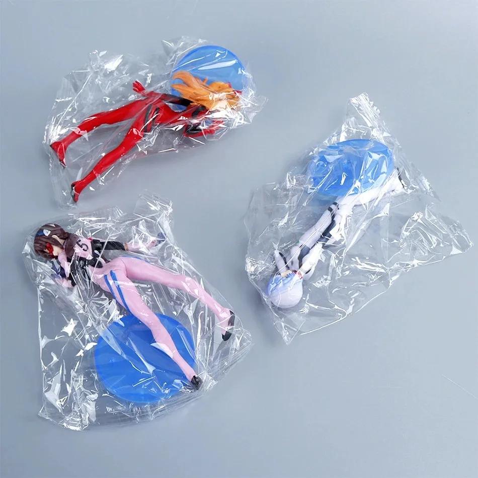 3Pcs/set Neon Genesis EVANGELION Anime Figure Eva Ayanami Rei Asuka Langley Soryu Makinami PVC Action figure Toys Model Gift