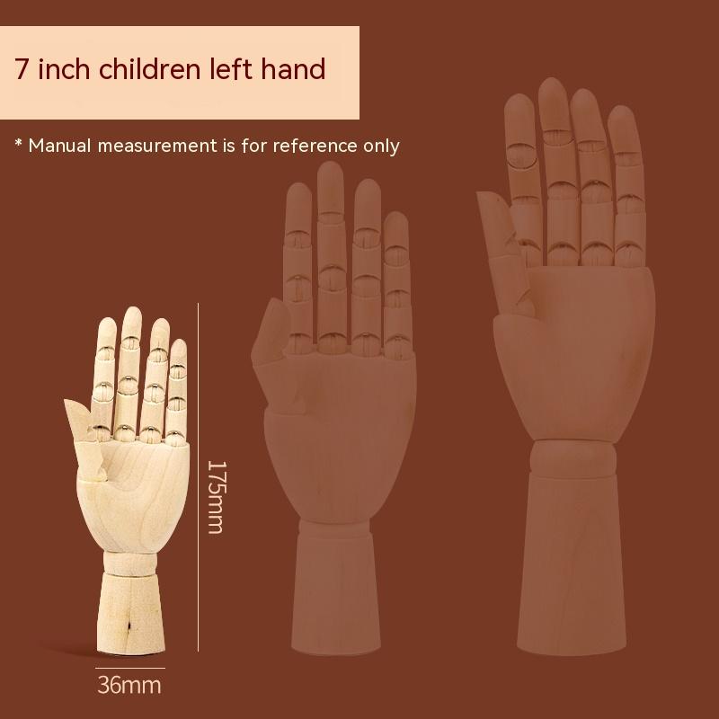 Sketch Drawing Mannequin Model Wooden Hand Model Human Artist Models Flexible Jointed Hand 5.5-12 Inches Tall Movable Limbs