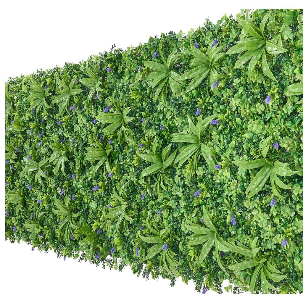 Artificial Plant Wall, 101.6 x 304.8 cm Artificial Boxwood Panels, Sun Protection Greenery Backdrop Privacy Hedge Fence, Fake Grass Screen for