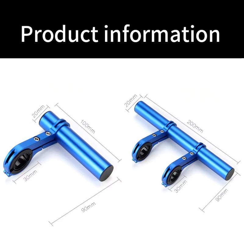 Soporte extendido para manillar de bicicleta de 10/20/30 cm, soporte para faro de bicicleta de montaña, barra extendida, piezas para portaequipajes