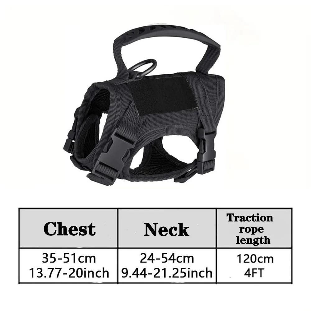 Tactical Cat Chest Harness Vest-style Traction Rope Adjustable Cat Harness Go Out Pet Dogs Prevent Breaking Training Cat Harness