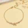 Bedel Dames Wit Roze Zirkonia Steen Strik Armband Zilver Goud Rosé Kleur Verstelbaar Bruiloft Sieraden Voor Vrouwen