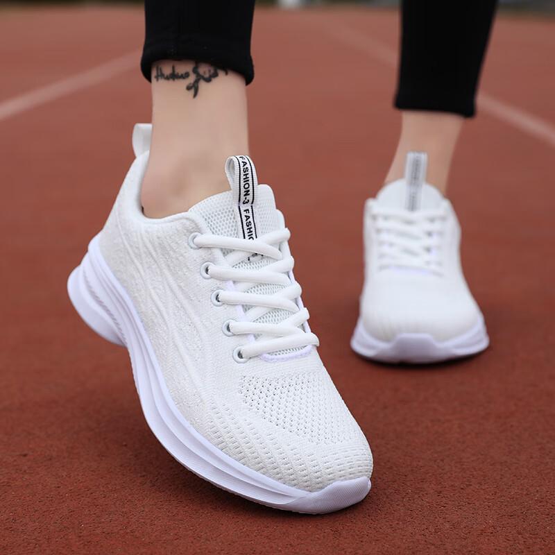 Large size women's shoes spring and autumn 2025 new 4143 feet wide feet fat mesh sneakers women running shock absorption lightweight women