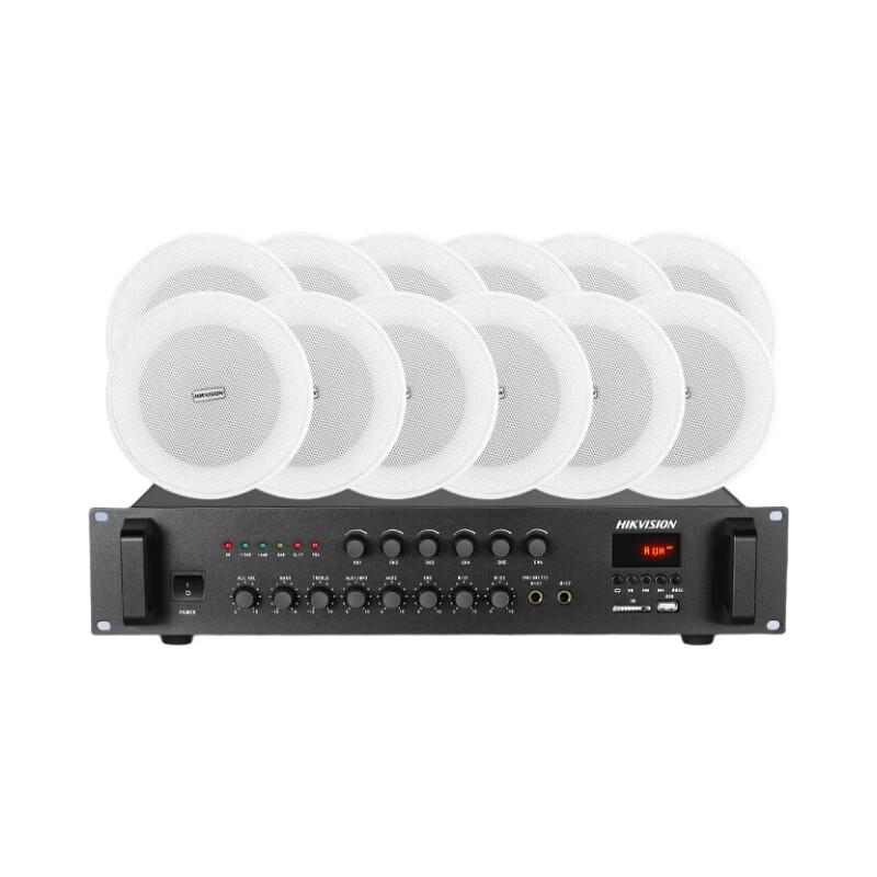HIKVISION 5-inch Ceiling Speaker Bluetooth Amplifier System