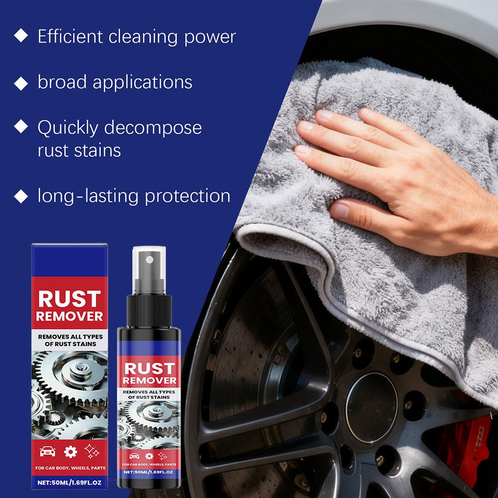 Car Rust Removal Spray Metal Surface Rust Dissolver Spray Cleaning Car Body Auto Care Anti Spray Polishing Corrosion Detail A1F2