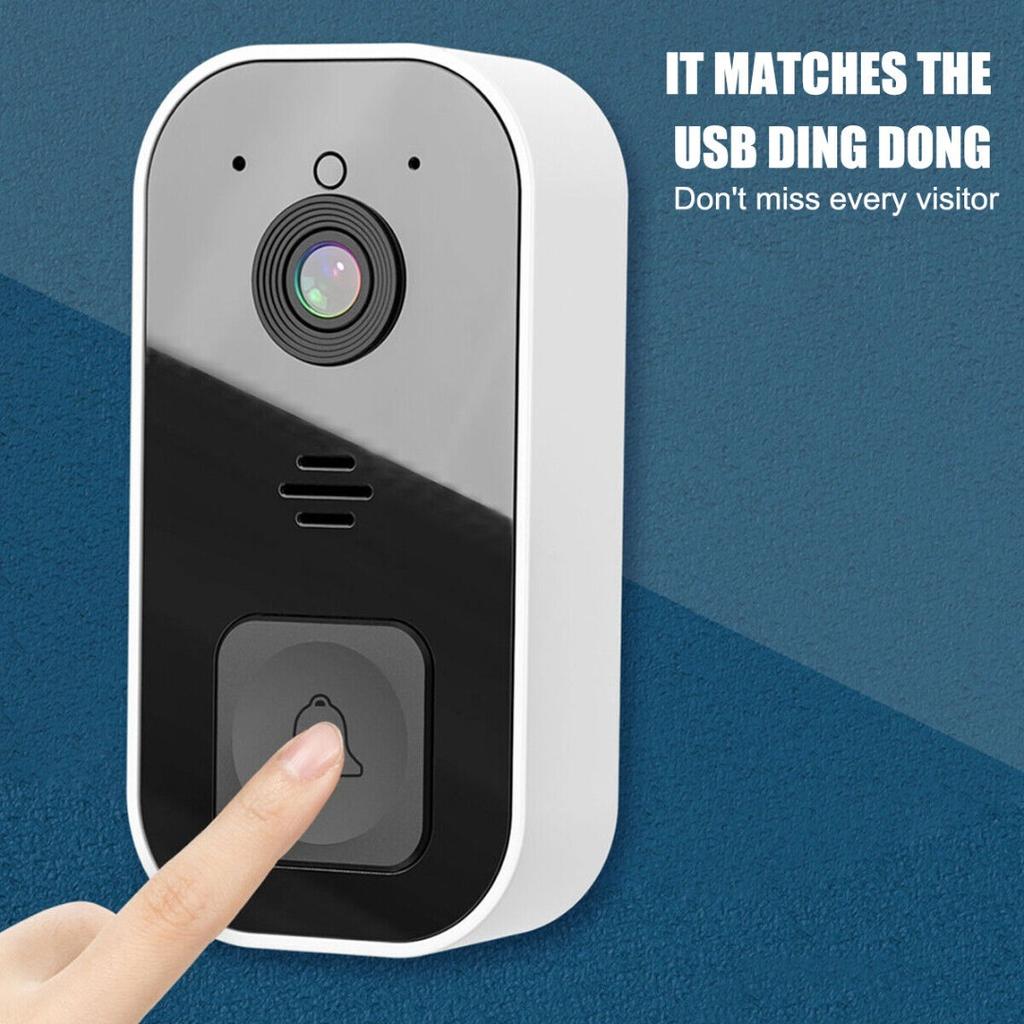PDTO Smart Wireless Video Doorbell Intelligent Visual Doorbell Intercom Night Vision