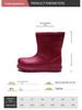 Damen Plüsch Wasserdicht Rutschfest Schnee- & Regenstiefel - Warme EVA Schuhe im koreanischen Stil für Küche, Wäscherei, Arbeit