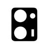 For Realme P3 Ultra 5G Tempered Glass Lens Protector Black Silk Printing Camera Lens Film