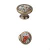 2pcs Vintage Round Cabinet Door Drawer Bin Handle Pulls Knob -
