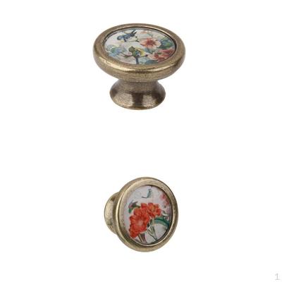 2 stuks Vintage Ronde Kastdeur Lade Prullenbak Handgreep Knoppen -
