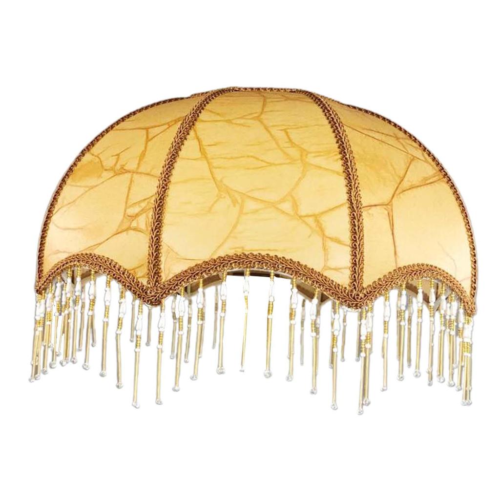 Decorative Shade Lampshade Lamp Cover, Suitable for E27 Lamp Holder with Tassel, Elegant Vintage Style