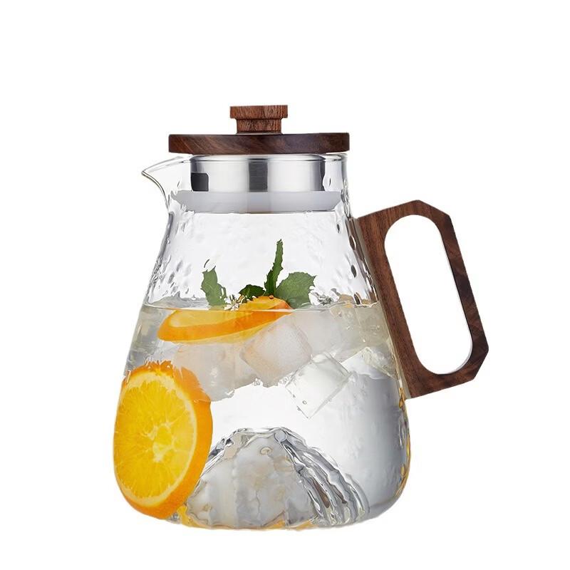 Snowflake Glass Pitcher and Cup Set