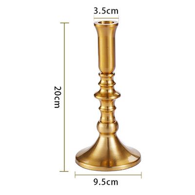 Candlestick Golden Candle Holder For Thin Candles Home Wedding Party Candlelight Dinner Table Decoration Metal Candlestick
