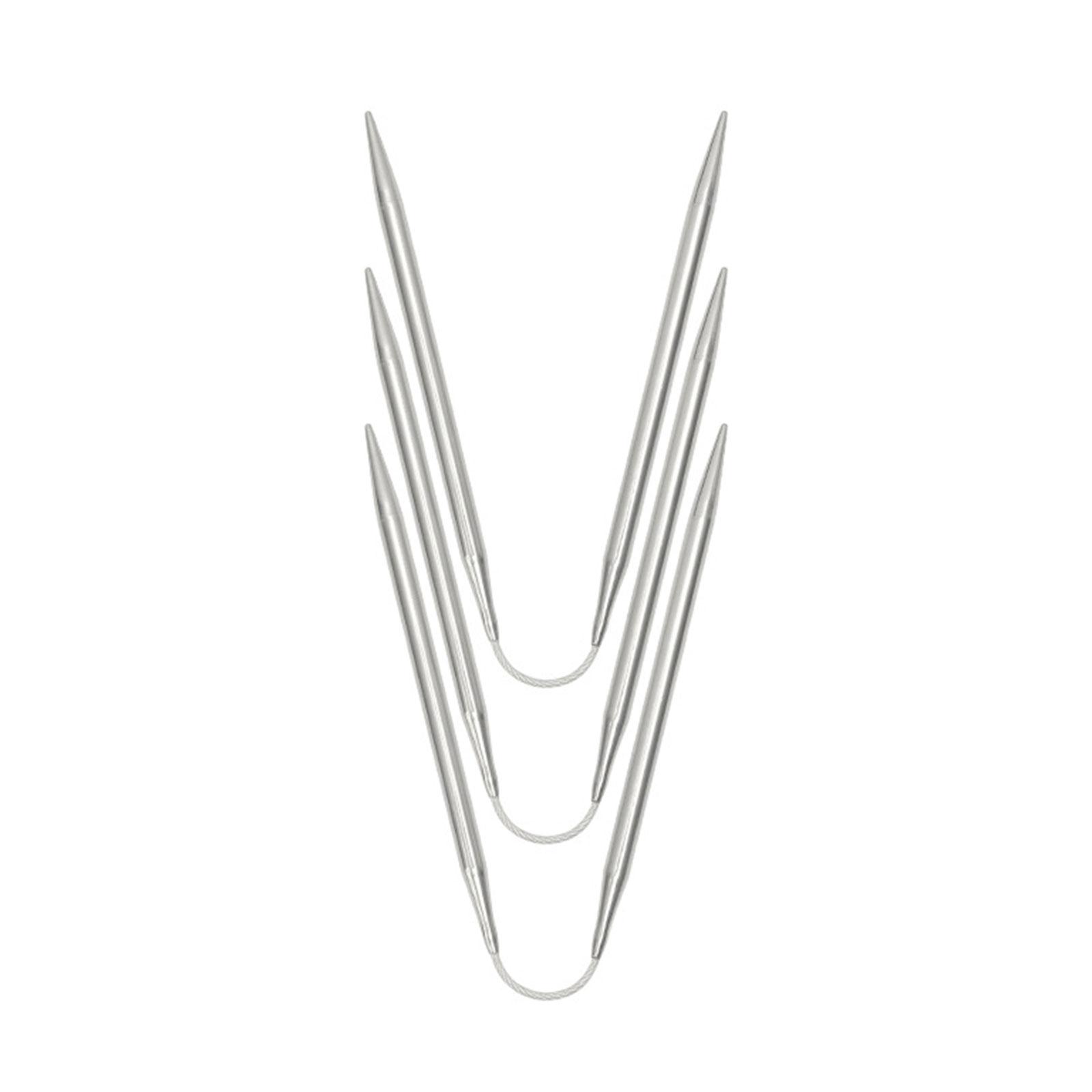 

3 шт. Спицы из нержавеющей стали для плетения и вязания с проволокой 2 мм/2,5 мм/3,5 мм/4 мм/4,5 мм//5 мм для начинающего вязальщика G