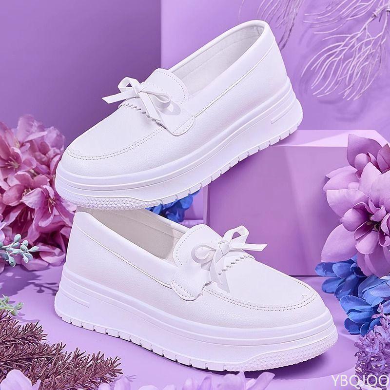 

Летние медсестринские женские туфли на мягкой подошве, дышащие и не утомляющие ноги, дезодоратор для ног, удобные, противоскользящие, увеличивающие рост, рабочие туфли 40 белый