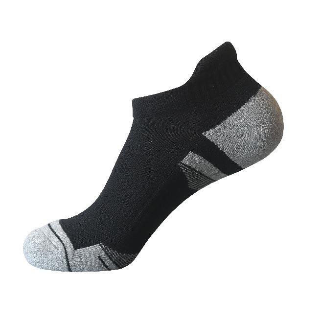 All-Season Anti-Chafe Running Socks: Breathable, Sweat-Absorbent Cotton for Men 39-43 чёрный