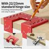 Hinge Quick Installation Fixing Plate Gaps Alignment Tool Cabinet Hole Drilling Locator Jig For Precise Door Alignment M4YD
