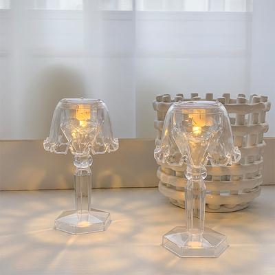 Kristall-Nachtlichter Blumenlichter Nachttischlampen für Schlafzimmer Ambientelichter und Desktop-Dekorationselemente