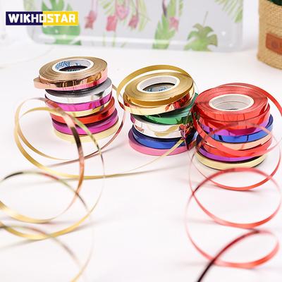 10 adet 10M 5mm Balon Kurdele Lazer Balon Zinciri Saten Kurdele DIY Parti Balon Dekorasyonu Parti Doğum Günü Düğün Parti Aksesuarları