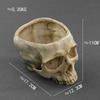 1pc Abstract Skull Flower Pot, Flower Vase Creative Horror Sculpture, Customized Vase, Skull Art Resin Vase Desktop Home Decoration